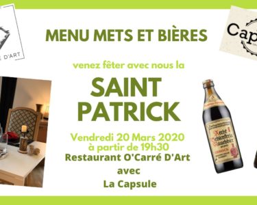 Soirée Accords mets et bières au Restaurant O' Carré d'art
